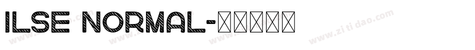 Ilse Normal字体转换